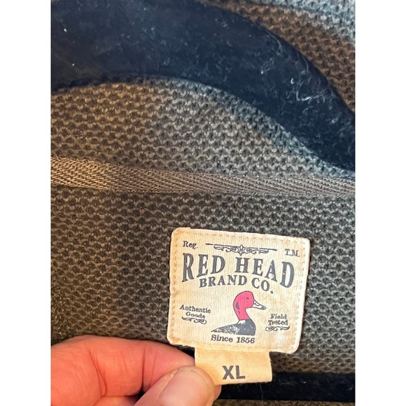 Red Head Brand 1/4 Snap Knit, Men's Size XL - Picture 2 of 3